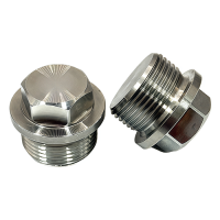 Пробка резьбовая с фланцем и шестигранной головкой М8х1 DIN 910 нержавеющая сталь А2